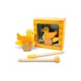 thumbnail image 1 of Juguete para empujar pato de madera de Jack Rabbit Creations – Andador clásico con temática de animales para niños y niñas - 18 meses – Juguete plegable ecológico para niños pequeños para el desarroll, 1 of 5