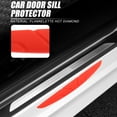 thumbnail image 2 of Unique Bargains 4pcs Car Door Sill Protector Film Cover Anti Scratch Bumper Guard Sticker for Car Truck SUV Red, 2 of 6