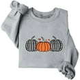 thumbnail image 4 of Inverlee Womens Thanksgiving Sweatshirts Plus Size Turkey Pumpkin Graphic Sweatshirt Comfy Long Sleeve Gifts Shirts Round Neck Tunic Tops Outfit, 4 of 4