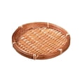 thumbnail image 4 of Bandeja de almacenamiento, cesta tejida, recogedor redondo, cesta de pan para verduras, bandeja para servir, cesta de frutas para gabinete, cocina, 13cm, 4 of 9