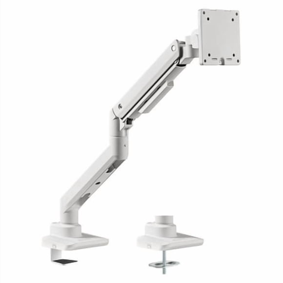 White Color Heavy Duty Single Arm Lcd Led Monitor Mount Bracket Support 17~ 49"" Size Monitor 20Kg Per Arm Adjustable With 180 Rotation 50 Tilt Up/ Down 20 Tilt Left/ Right & Pull Out 90 Swivel A