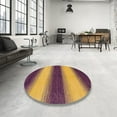 thumbnail image 3 of Ahgly Company Indoor Square Abstract Yellow Abstract Area Rugs, 6' Square, 3 of 6