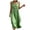 Green, variant on Linfrsh Women Cotton Linen Blended Dress With A V Neck Backless Casual And Elegant.Loose Fitting Breathable Bohemian Dress(Green,3XL)
