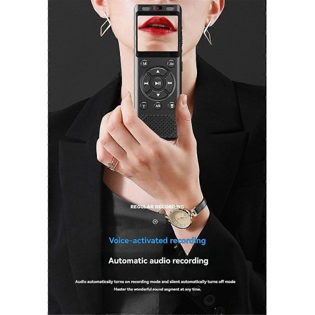 Digital Voice Recorder LINE-in One Click HD Recording Noise Reduction Recording Support OTG WAV MP3