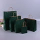 thumbnail image 3 of Bolsas de regalo de papel Kraft con asas, 10/20/30/50 unidades, para compras, manualidades, color marrón y blanco, para fiestas, suministros navideños, 3 of 5