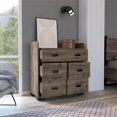 thumbnail image 2 of TUHOME Alyn Commode en Bois d'Ingénierie Commodes en Brun, 2 of 7