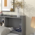 thumbnail image 3 of Twin Size Bed Frame with Twin Trundle and Drawers, Twin Platform Bed with Strong Wooden Slats Support, Grey, 3 of 12
