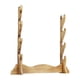 thumbnail image 1 of Soporte de madera para espada medieval, soporte de pared para espada samurái, soporte de exhibición para katanas 4 niveles, 1 of 9