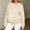 Beige, variant on Nursing Sweatshirt Long Sleeve Crew Neck Breastfeeding Shirts Zipper Maternity Pumping Tops Fleece Pregnancy Sweater Pullover Tops