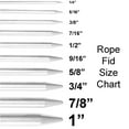 thumbnail image 6 of Pack of 1 Individual Rope Fid Pusher and Splicing Tool - Choose from Sizes that Fit Small to Large Diameter Rope - Not a Kit, 6 of 7