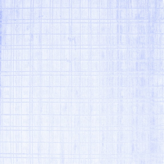 Ahgly Company Indoor Square Solid Blue Modern Area Rugs, 8' Square