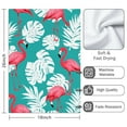 thumbnail image 3 of 2 Pcs Funny Kitchen Towels,Flamingo and Palm Leaves Tropical Hawaii Microfiber Dish Towels,Kitchen Tea Towels,Kitchen Towel Set (18" X 26"), 3 of 3