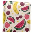 thumbnail image 2 of Photo Album 11.8x11.2 Inch Leather Cover Photo Book Scrapbooking Albums for Weddings Birthdays Anniversaries Watermelon and Cherries, 2 of 9