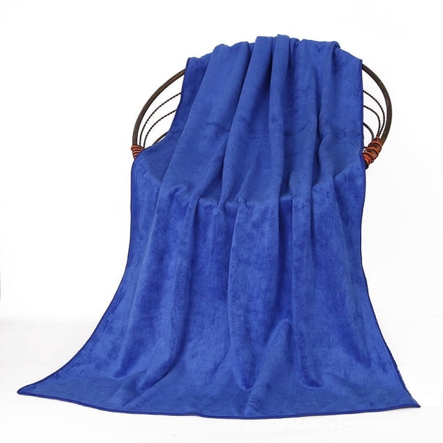 Nvzi 3 toallas de baño de fibra ultrafina, multiusos para uso en baños, fitness, deportes, para afrontar diversas situaciones sin esfuerzo. 70,87 x 39,37 pulgadas (azul)