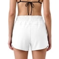 thumbnail image 4 of Sociala Womens 2 in 1 Drawstring Swim Shorts Quick Dry Board Shorts with Boxer Liner Pockets Sport Swim Bottoms, 4 of 4