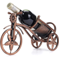 thumbnail image 1 of Botellero de mesa, portabotellas de vino con forma de bicicleta para una sola botella, botellero independiente para encimera y almacenamiento de botellas de vino, 1 of 5