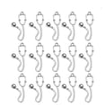 thumbnail image 4 of SHISUYAN 100Pcs Stethoscope Shape Pendant for Cosplay and Diy Projects Adults, 4 of 8
