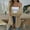 Khaki, variant on Nrmvnmi Women's Long Cardigan Sweater Trendy Open Front Chunky Cable Knit Duster Cardigans Coats Khaki