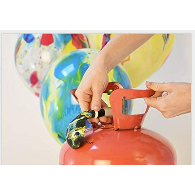  Blue Ribbon Balloon Time Disposable Helium Tank 14.9 cu.ft - 50  Latex Balloons + Balloon Tying Tool + Curling Ribbon : Toys & Games