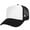 Black/white, variant on Toptie Blank Kids 5 Panel Mesh Trucker Cap Foam Front Snapback for Boys Girls Baseball Cap-Black/White