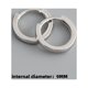 thumbnail image 1 of Pendientes de oreja blancos s925 de círculo liso de varios tamaños con personalidad de Europa y Estados Unidos, pendientes de moda dorados para mujer, 1 of 6