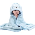thumbnail image 4 of BULLPIANO Unisex Hooded Baby Bath Towel - Soft Bath Towel for Babie, Toddler, Infant - Ultra Absorbent - Baby Bath Shower Gifts for Boy and Girl - Blue Dog, 4 of 5