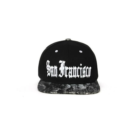 Snakeskin Baseball - City Black/Snakeskin Olde English Adjustable Baseball Cap