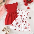 thumbnail image 3 of HWJAD 2 Pack Summer Dress and Headband for Baby Girls 6M-3Y Ruffles Sleeveless A-Line Dresses for Toddler Kids Casual Sundress Clothes, 3 of 11