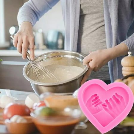 

NIUREDLTD Lovers Love Hand Pulled Sugarcane Silicone Cake Decorative Valentine s Day Birthday Cake Decorative Chocolate Cookie