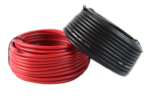 100' FT MTW 6 AWG GAUGE 50' BLACK & 50' RED STRANDED COPPER SGT PRIMARY WIRE 