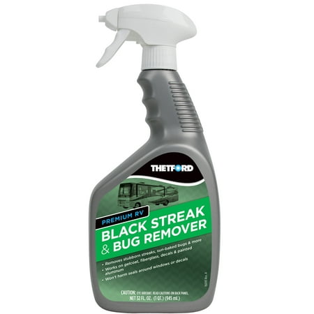 Tar Remover - Premium RV Black Streak and Bug Remover - Black Streak Cleaner for RVs / Boats / Cars / Trucks / Vans / Motorcycles - 32 oz - Thetford 32501
