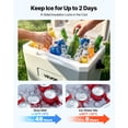 thumbnail image 2 of VEVOR Hard Cooler, 17QT Portable Cooler, Leak-Resistant Coolbox Keeps Contents Cool for 48 Hours, Insulated Chests with Ice Retention and Heavy-Duty Handle, Ultra-Light for Camping, Concerts, Sports, 2 of 9