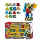 thumbnail image 2 of Con caja para ensamblar números, robots, bloques de transformación, figuras de acción, modelo de coche, dinosaurio, deformación, letras, dígitos, juguetes del alfabeto, 2 of 5