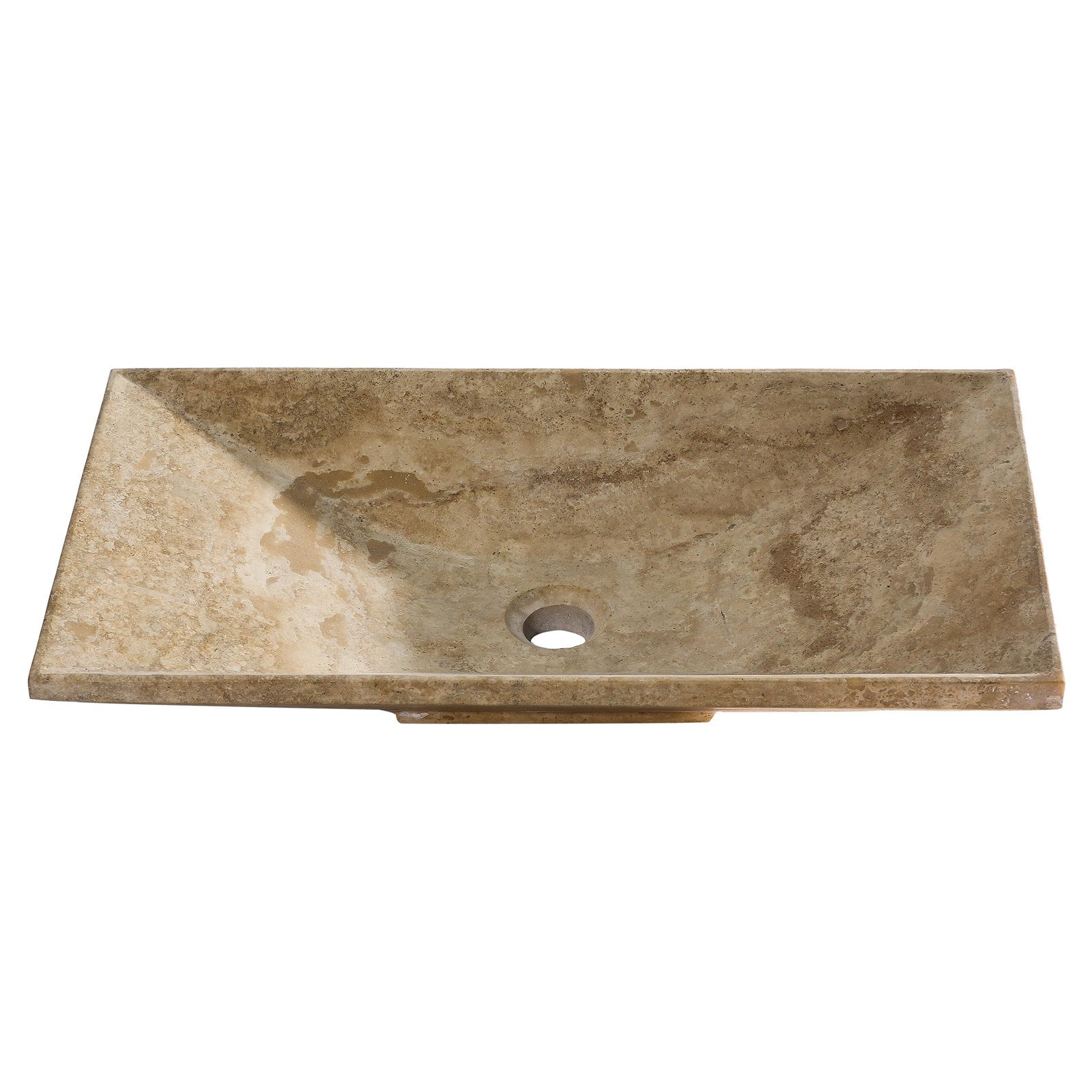 Photo 1 of *(** corner chipped** Vicki Beige Travertine Vessel Sink