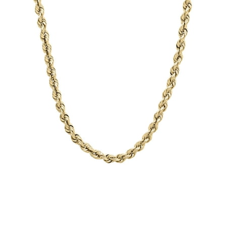 Simply Gold 10K Yellow Gold 3.40-3.45mm Rope Chain, 22