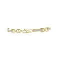 thumbnail image 2 of 1/4 Carat T.W. White Diamond 14kt Gold over Silver Bar Link Bracelet, 7.5, 2 of 4