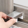 thumbnail image 5 of 2PCS Puerta Ventana Bloqueo Tapón Ajustable Grueso Deslizante Seguridad Antirrobo Niños Seguridad Cerradura Niño Plástico Acero Aluminio Rieles libres Límite Ventana Antideslizante, 5 of 5