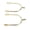 Gold, variant on Equestrian Zinc Alloy Crystal Narrow Riding Spurs for Women Youth (Silver / 14x10x3 in / 35.6x25.4x7.6 cm)