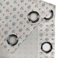 thumbnail image 4 of Ambesonne Anchor Grommet Curtain, Maritime Pattern Art, 50" x 72", Blue Red White, 4 of 6