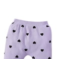 thumbnail image 6 of WRKEKC Girls 3-Piece Outfits Multi-Color Heart Print Ruffle Sleeve Ribbed Bodysuit Pants Headband Set 0-24 Months, 6 of 6