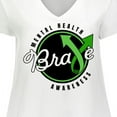 thumbnail image 4 of Inktastic Mental Health Awareness Brave Women's Plus Size V-Neck T-Shirt, 4 of 5