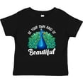 thumbnail image 3 of Inktastic Peacock Girls Toddler T-Shirt, 3 of 5