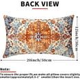 thumbnail image 3 of Mustard Yellow Blue Ethnic Boho Lumbar Pillow Covers 12x20 Inch Bohemian Carpet Vintage Orange Grey Floral Rectangle Throw Pillows Farmhouse Accent Home Decor For Bedroom Couch Sofa Porch Set Of 2, 3 of 6