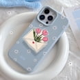 thumbnail image 4 of Tulip Flower Magnetic Phone Grip – Cute Envelope Design with Pink Tulips, Floral Magsafe Phone Holder, Aesthetic Phone Accessory, 4 of 4