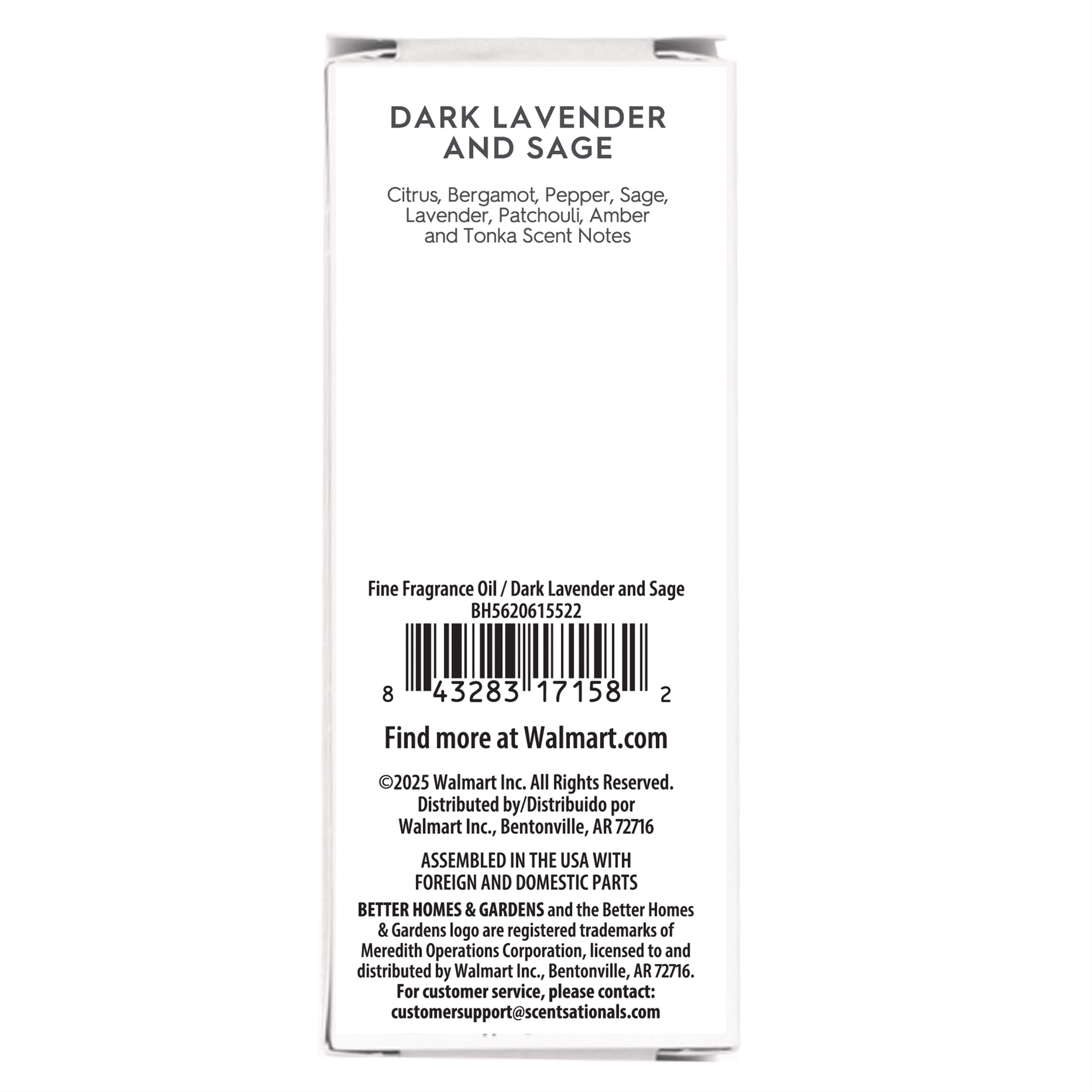 Better Homes & Gardens Fine Fragrance Highly Scented Fragrance Oil, Dark Lavender and Sage, 15mL