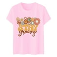 thumbnail image 4 of TSADFHJI Long Chandail en Molleton pour Femmes Col Rond Manches Courtes Texte Quotidien Chat T-Shirt Floral Botanique m, 4 of 4