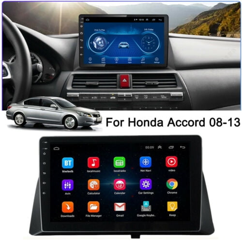 For Honda Accord 08 13 Android 9 1 Quad Core 10 1 Car Stereo Radio Gps Wifi 4g Fm Mp5 Player Walmart Com Walmart Com