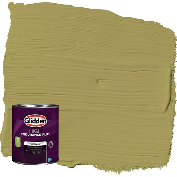 Glidden HEP Loveliest Leaves / Green Eggshell Interior Paint with Primer, 1 Quart