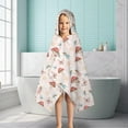 thumbnail image 6 of Mushroom Fairy Princess Pattern Hooded Bath Towel，50"x30" for Ages 3 To 12 Kids, Quick Dry Lightweight Soft Microfiber Hood Beach Towel Cover Up for Kids, 6 of 7