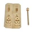 thumbnail image 1 of Tirador de latón antiguo chino Tirador de puerta chino Tirador de muebles retro de estilo chino TiraManijas de gabinete orientales, latón retro resistente a la corrosión Fácil instalación Exquisita ma, 1 of 8
